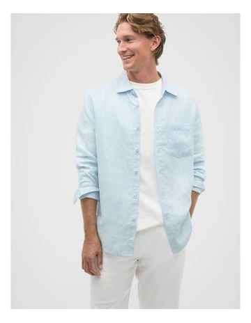 Linen Everyday Shirt in Skyway