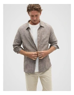 Linen Everyday Shirt in Cocoa