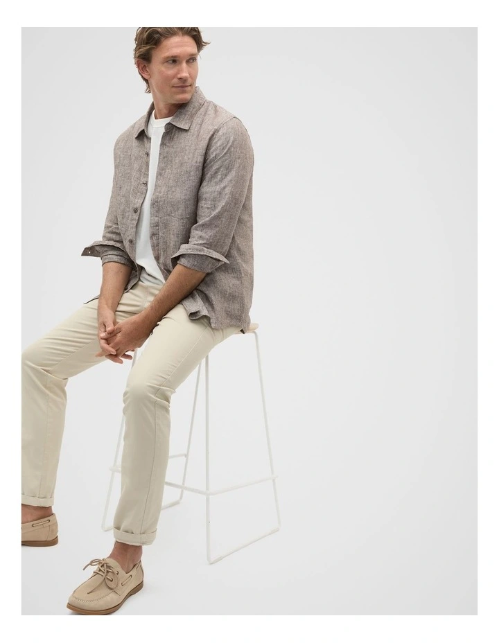 Linen Everyday Shirt in Cocoa image 3