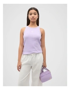 Core Logo Rib Tank in Orchid Bloom