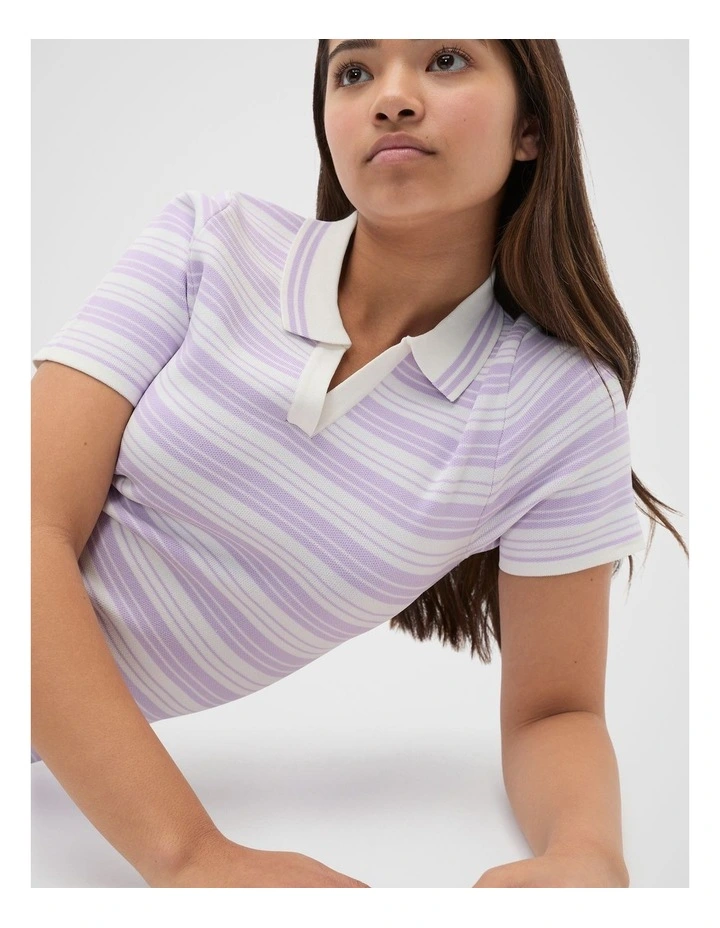 Stripe Knit Dress in Orchid Bloom image 4