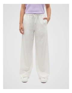 Pull On Pant in White