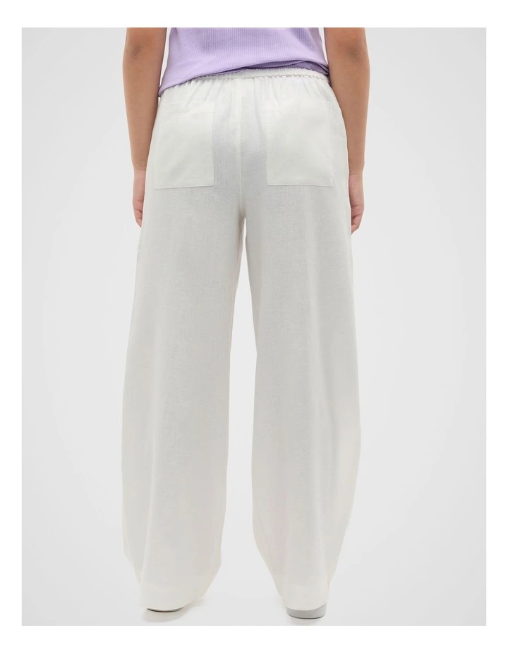 Pull On Pant in White image 2