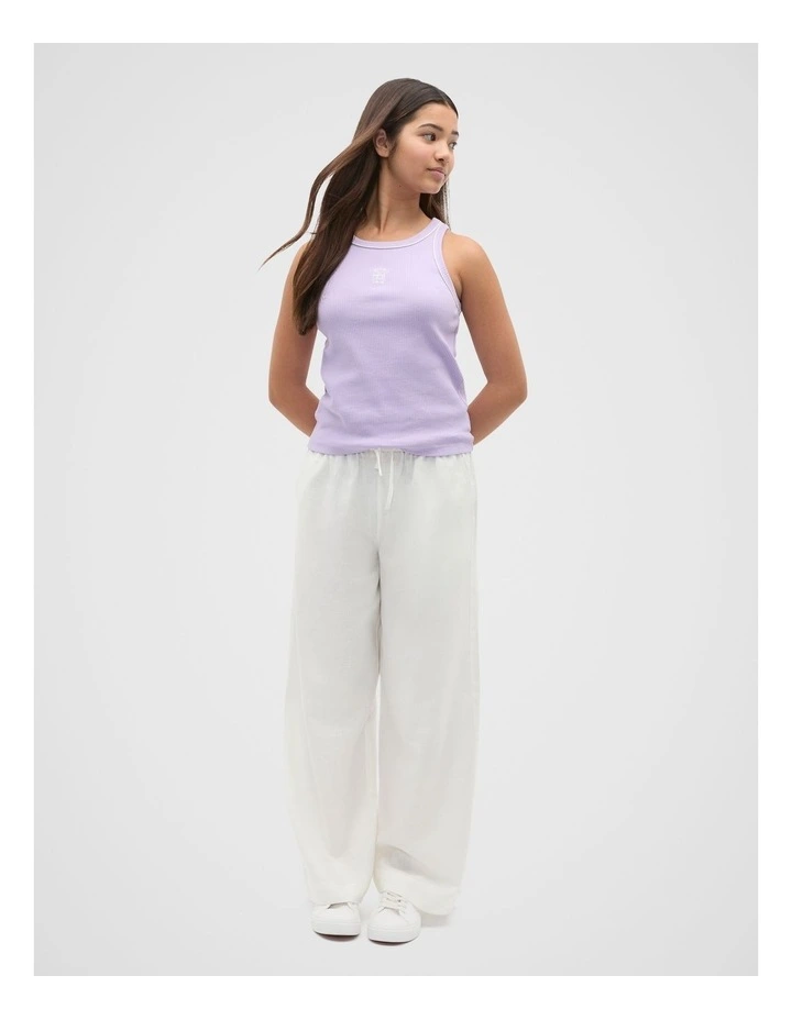 Pull On Pant in White image 3