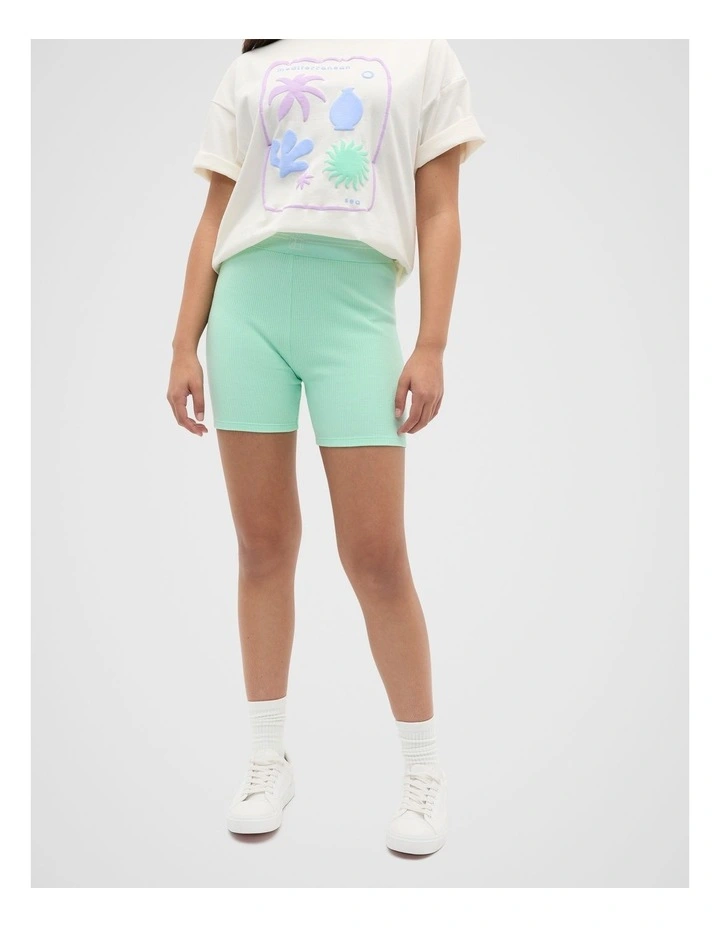 Core Logo Bike Short in Green image 1