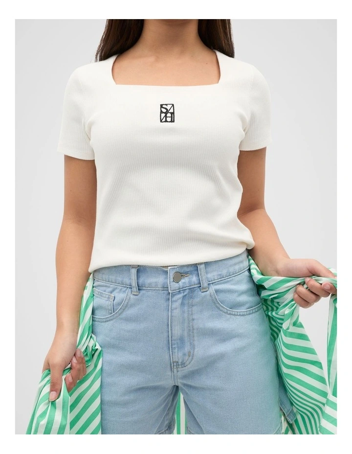 90s Denim Short in Blue image 4