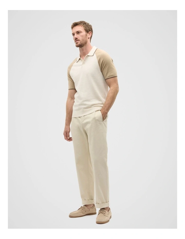 Side Tab Trouser in Cool Stone image 3