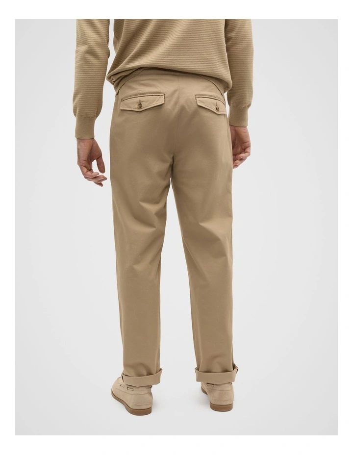 Side Tab Trouser in Biscotti image 2