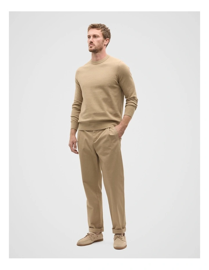 Side Tab Trouser in Biscotti image 3
