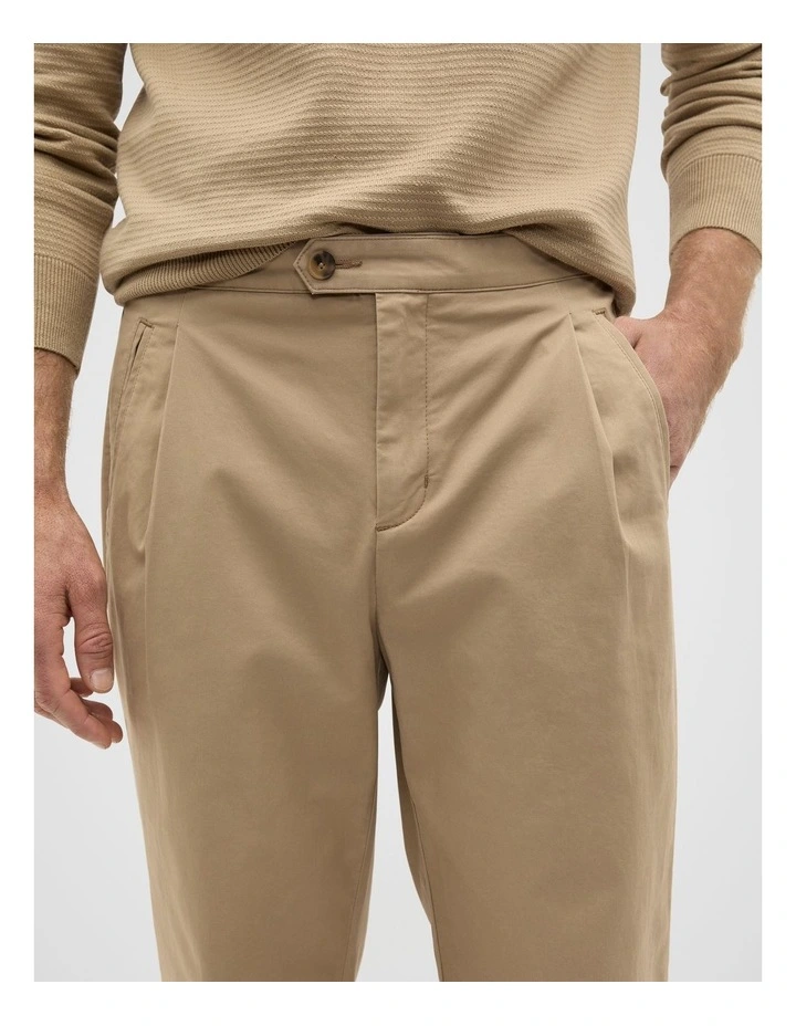 Side Tab Trouser in Biscotti image 4