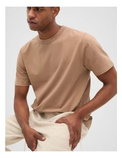 Crew Tee in Nougat