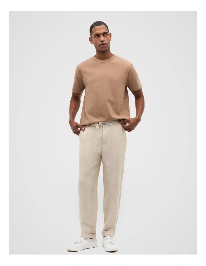 Crew Tee in Nougat image 3