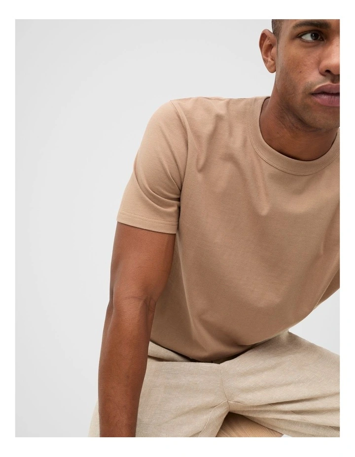 Crew Tee in Nougat image 4