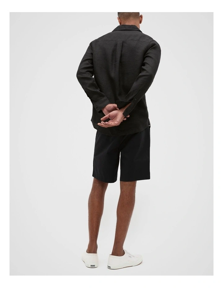 Linen Everyday Shirt in True Black image 2