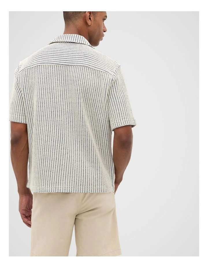 Textured Shirt in Navy image 2