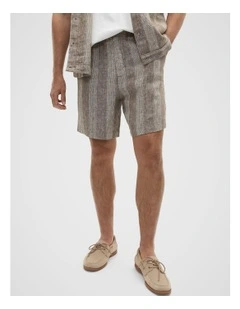 Linen Short in Cocoa