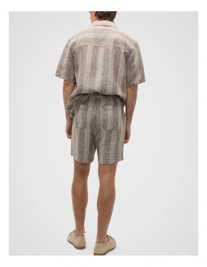 Linen Short in Cocoa image 2
