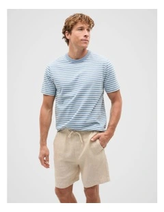 Crew Stripe Tee in Sailor