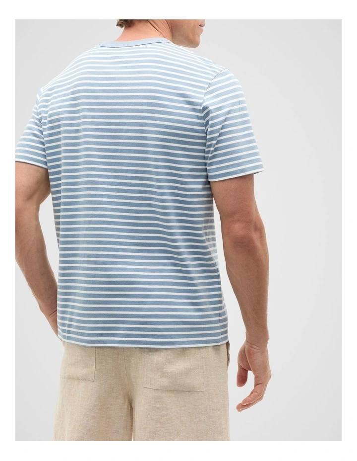 Crew Stripe Tee in Sailor image 2