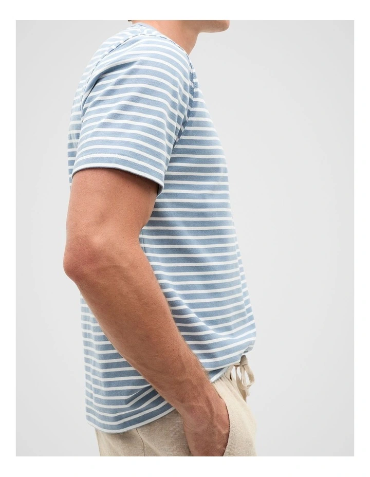 Crew Stripe Tee in Sailor image 4