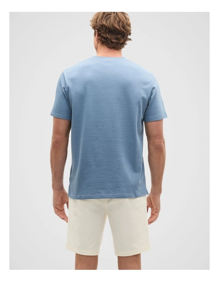 Textured Tee in Sailor image 2