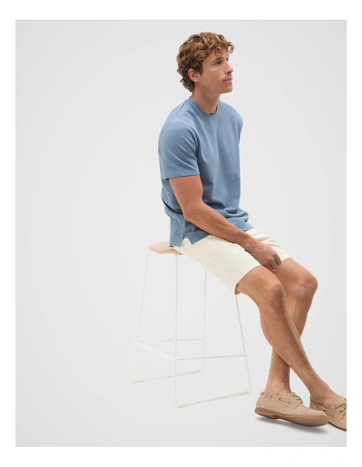 Textured Tee in Sailor image 4