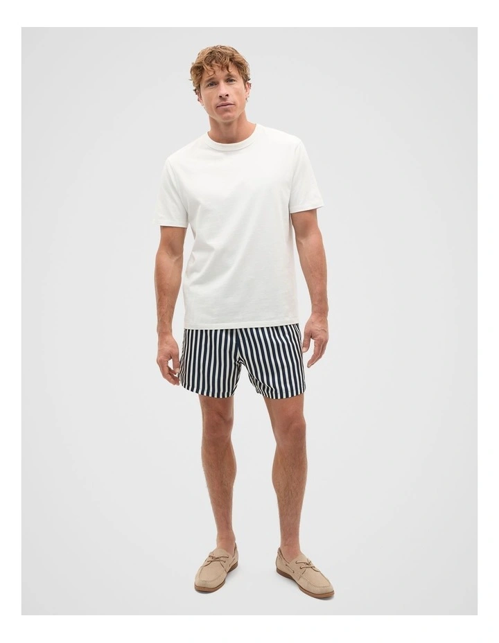 Stripe Swim Short in Midnight Blue image 4