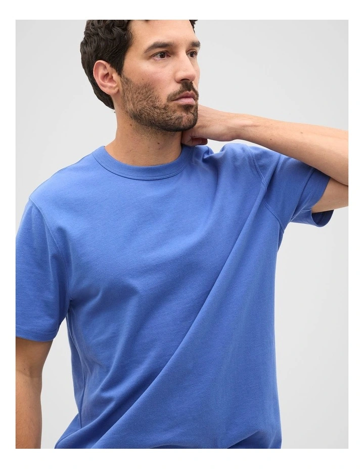 Crew Tee in Cobalt Blue image 1