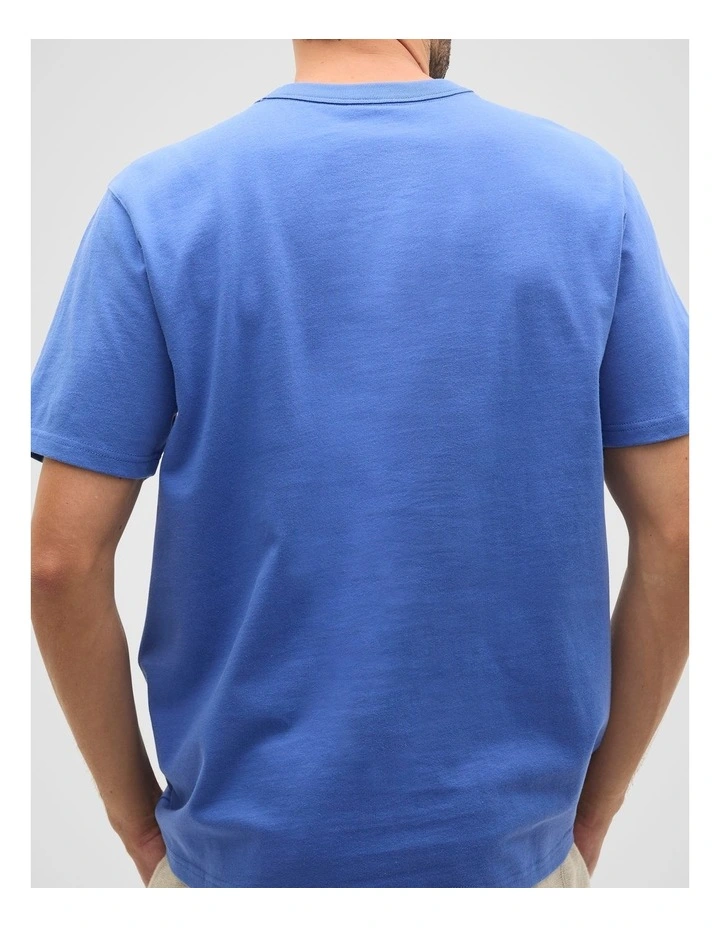 Crew Tee in Cobalt Blue image 2