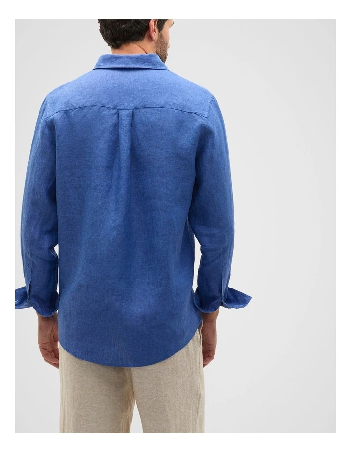 Linen Everyday Shirt in Cobalt image 2