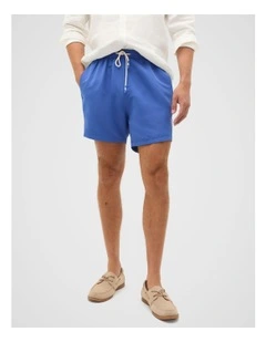 Panel Swim Short in Cobalt