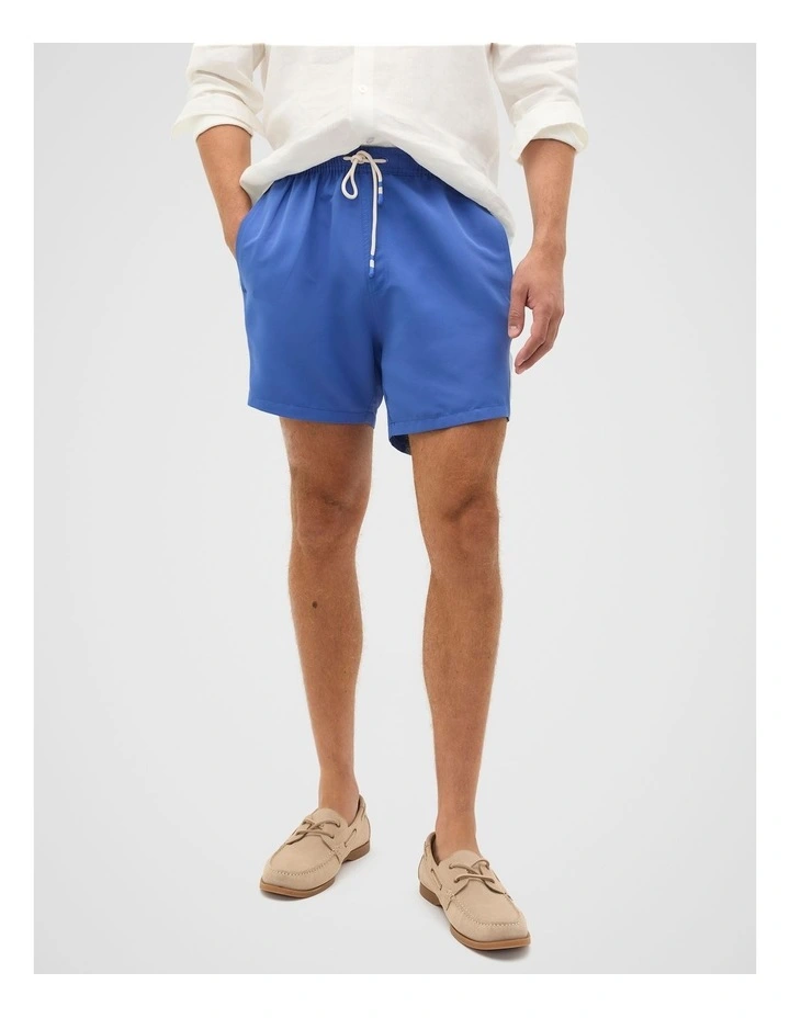 Panel Swim Short in Cobalt image 1