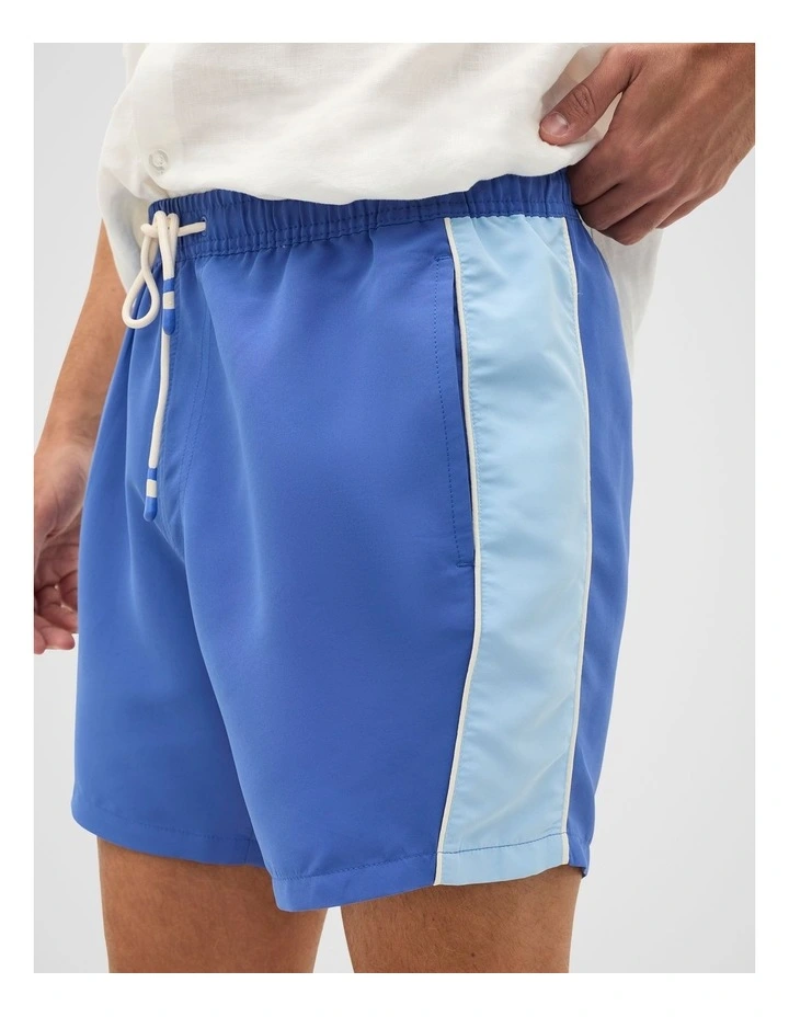 Panel Swim Short in Cobalt image 3