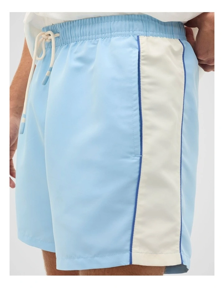 Panel Swim Short in Sky Blue image 3