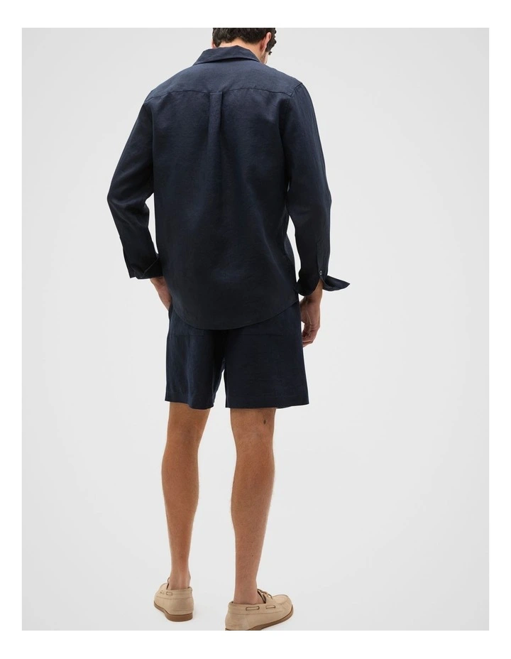 Linen Everyday Shirt in Midnight Blue image 2
