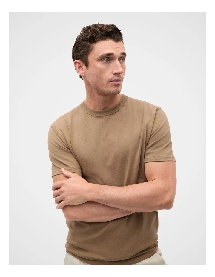 Crew Tee in Coffee image 1