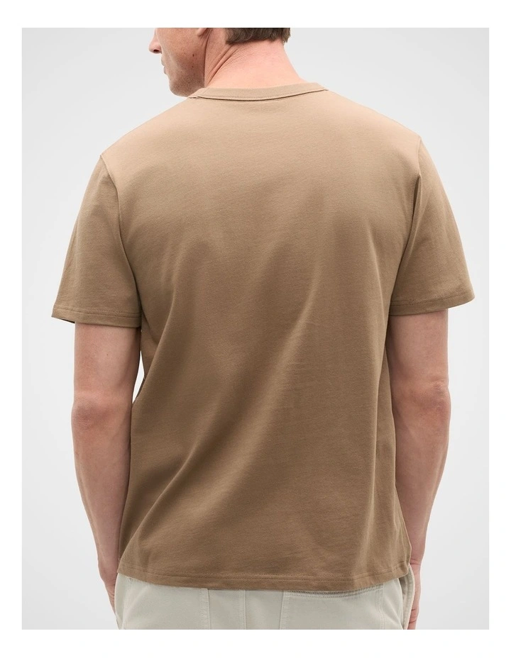 Crew Tee in Coffee image 2