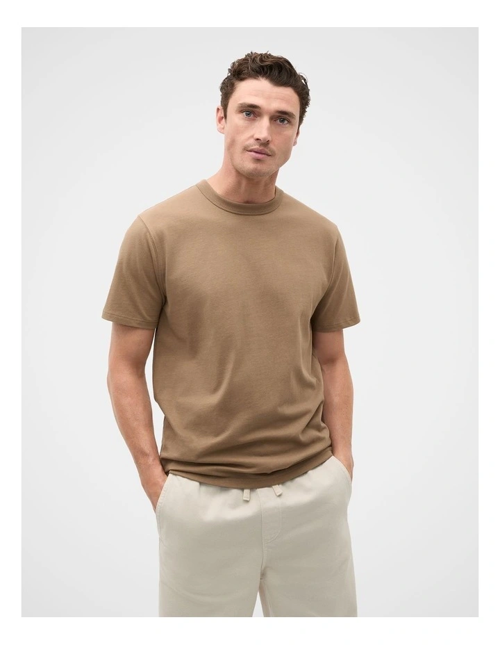 Crew Tee in Coffee image 3