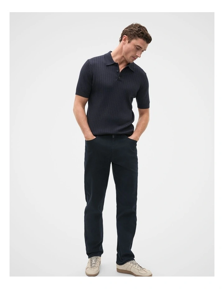 Relaxed Fit Five Pocket Pant in Midnight Blue image 4