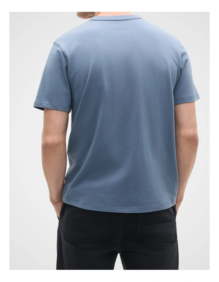 Crew Tee in Blue image 2