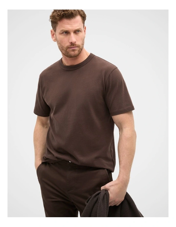Crew Tee in Dark Chocolate image 1
