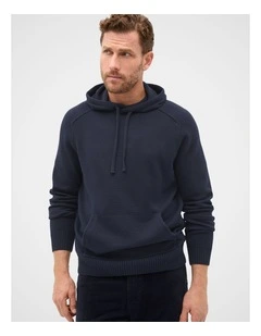 Cotton Hoodie in Blue