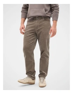 5 Pocket Cord Pants in Brown