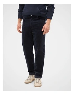 5 Pocket Cord Pants in Blue