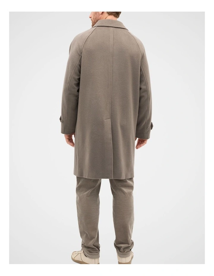 Wool Blend Coat in Brown image 2