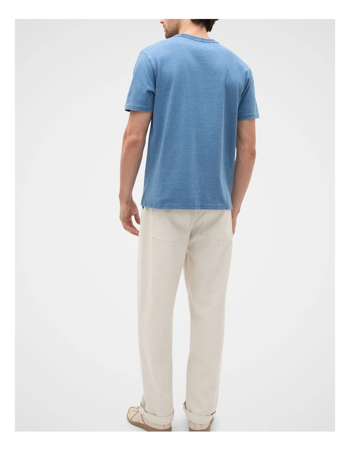 Indigo Crew Tee in Indigo image 2