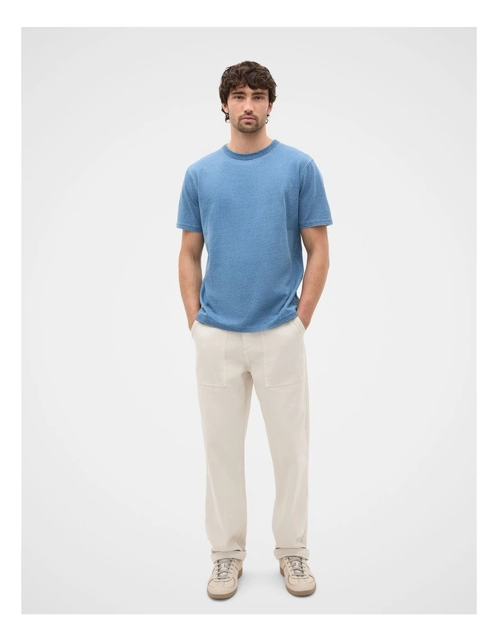 Indigo Crew Tee in Indigo image 3