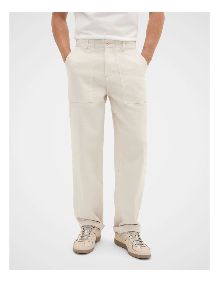 Worker Pant in Pebble image 1
