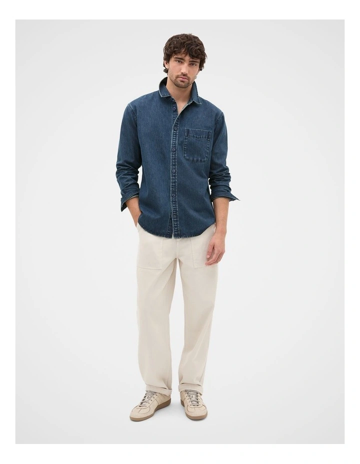 Jean Shirt in Indigo image 3