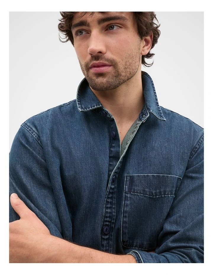Jean Shirt in Indigo image 4